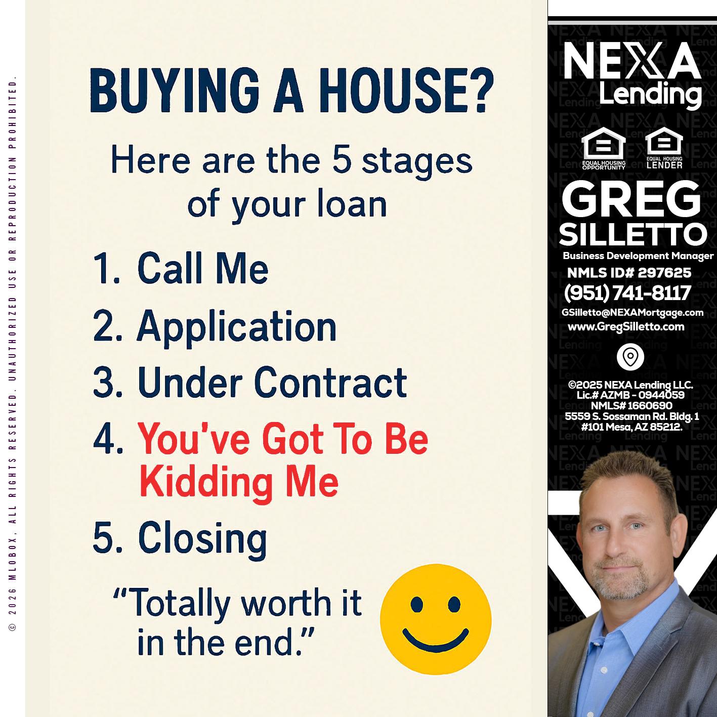 BUYING A HOUSE - Greg Silletto -Business Development Manager