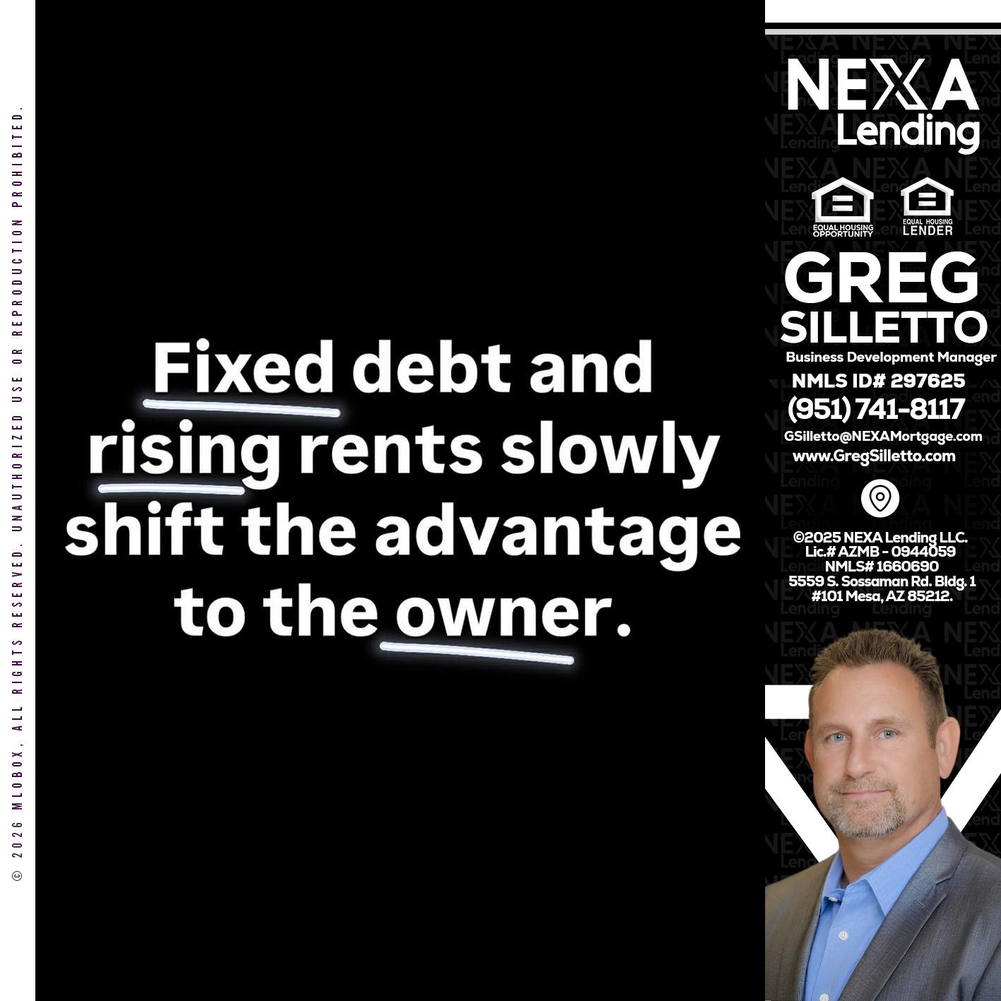 FIXED DEBT - Greg Silletto -Business Development Manager