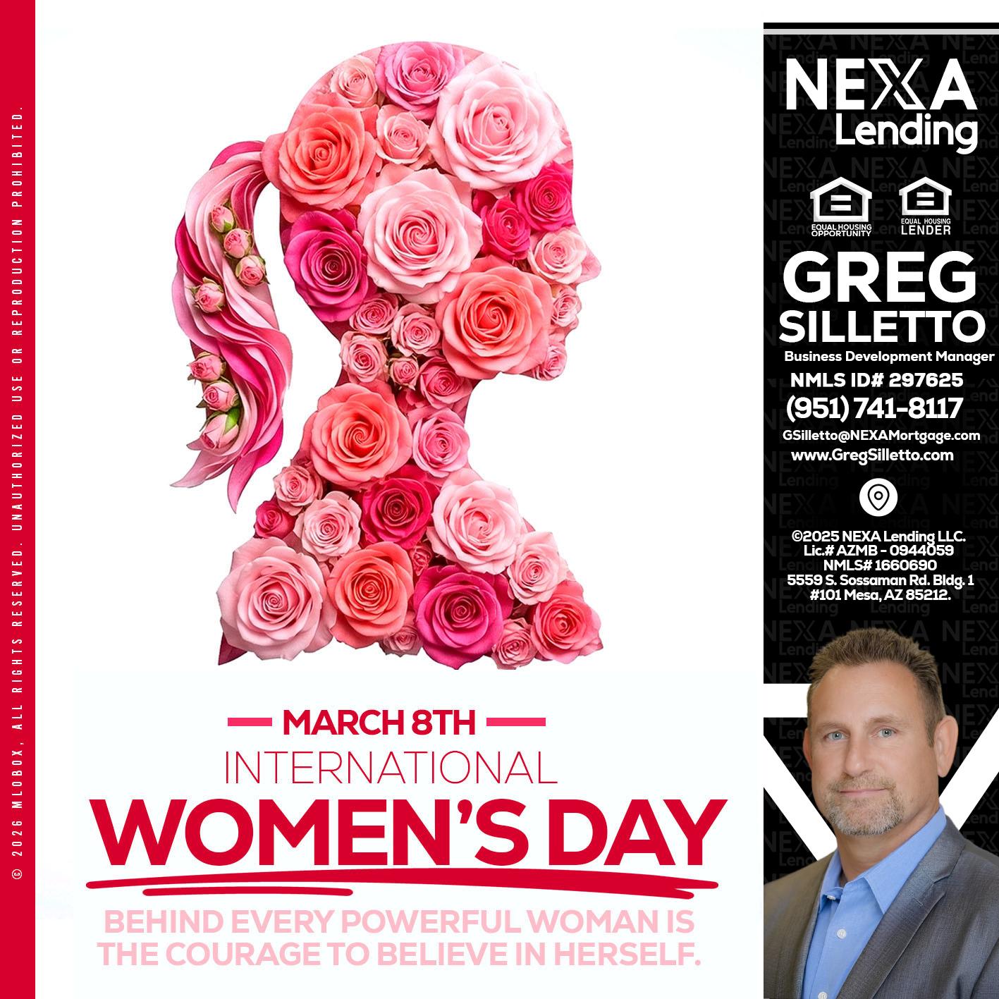MARCH 8TH - Greg Silletto -Business Development Manager