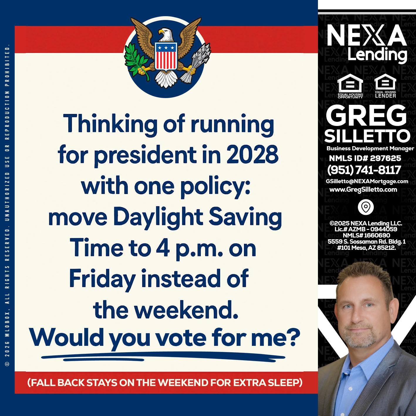 THINKING OF RUNING - Greg Silletto -Business Development Manager