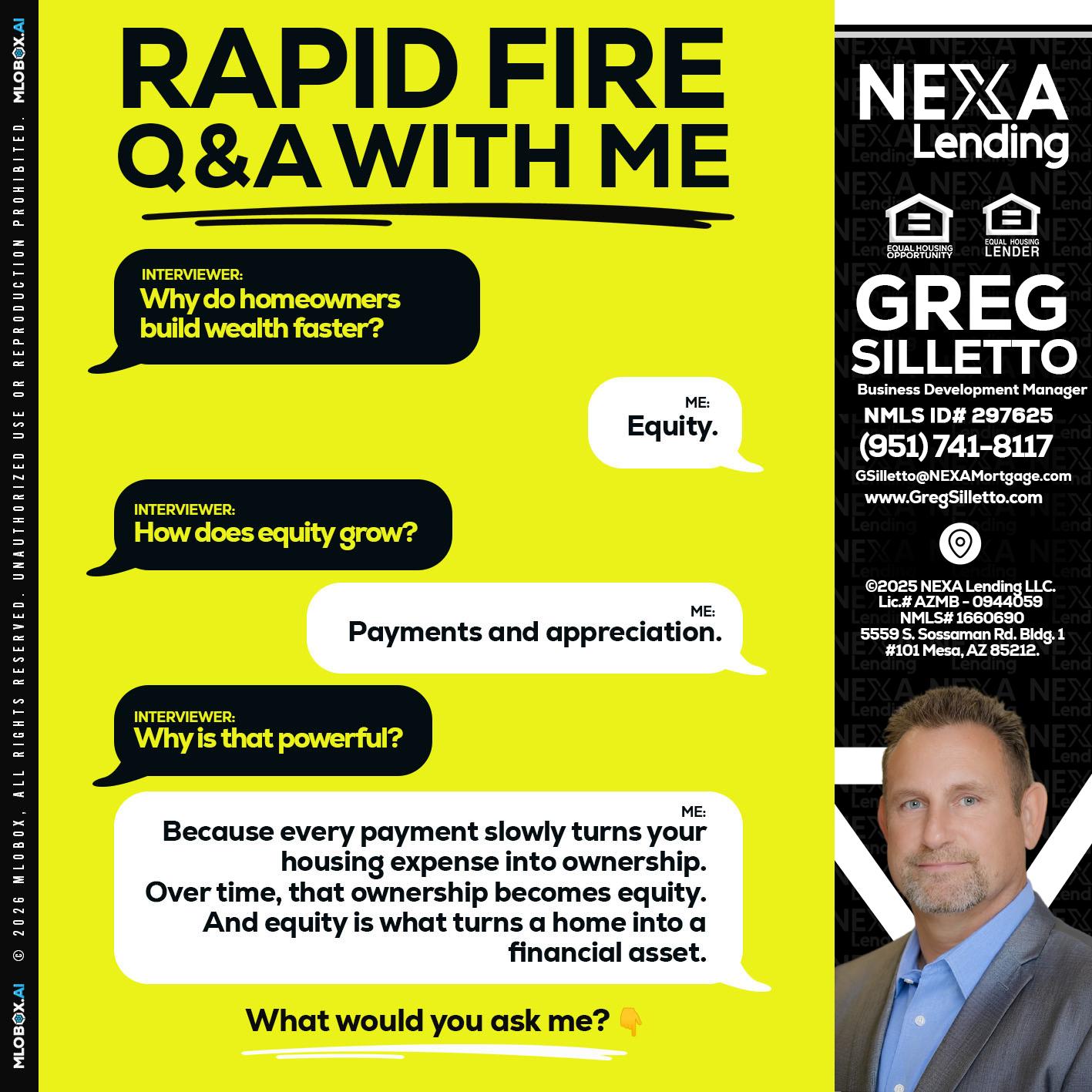 RAPID FIRE Q&A - Greg Silletto -Business Development Manager
