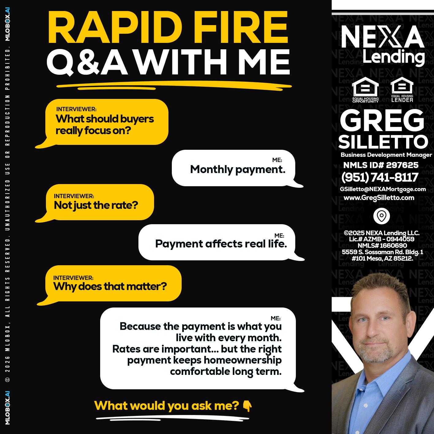 RAPID FIRE Q&A - Greg Silletto -Business Development Manager