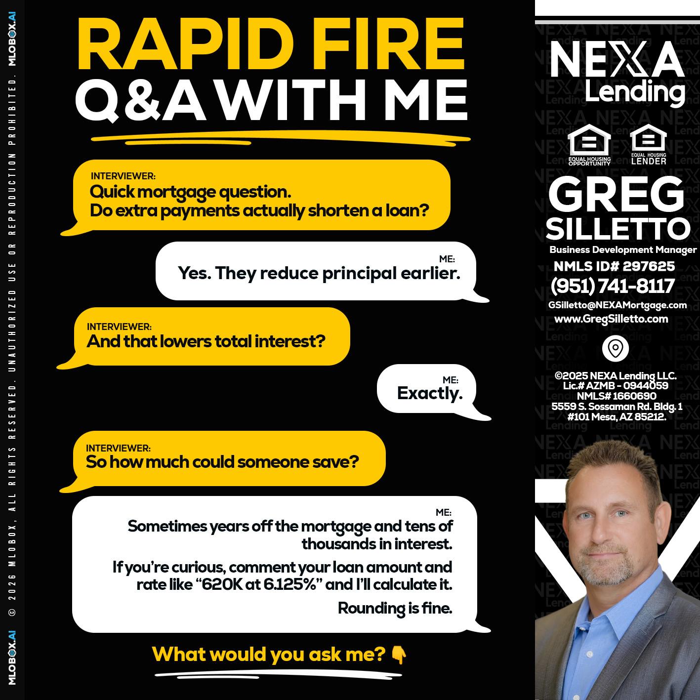 RAPID FIRE QA - Greg Silletto -Business Development Manager