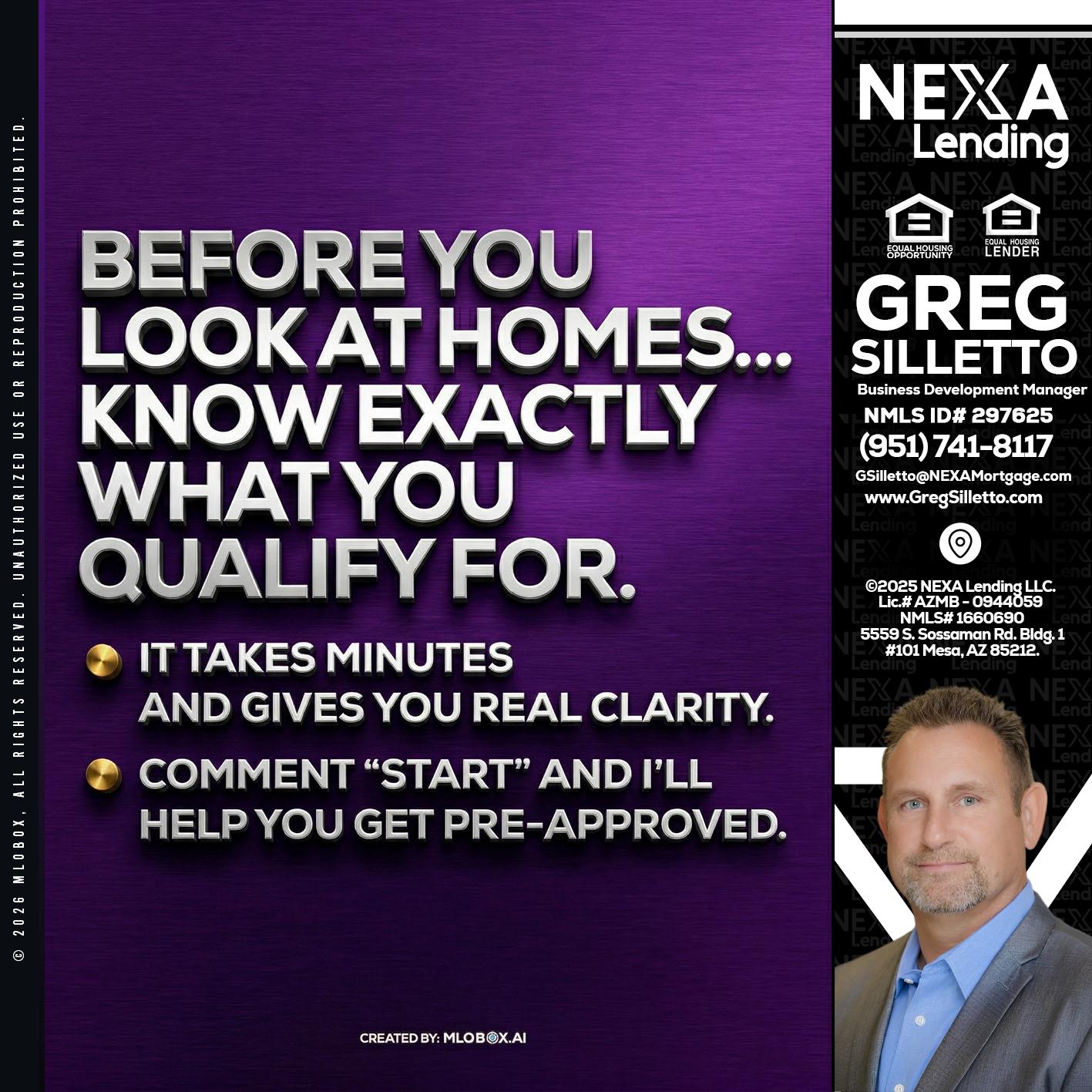 BEFORE YOU - Greg Silletto -Business Development Manager