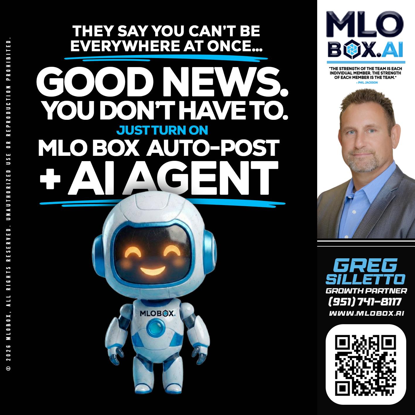 GOOD NEWS - Greg Silletto -Business Development Manager