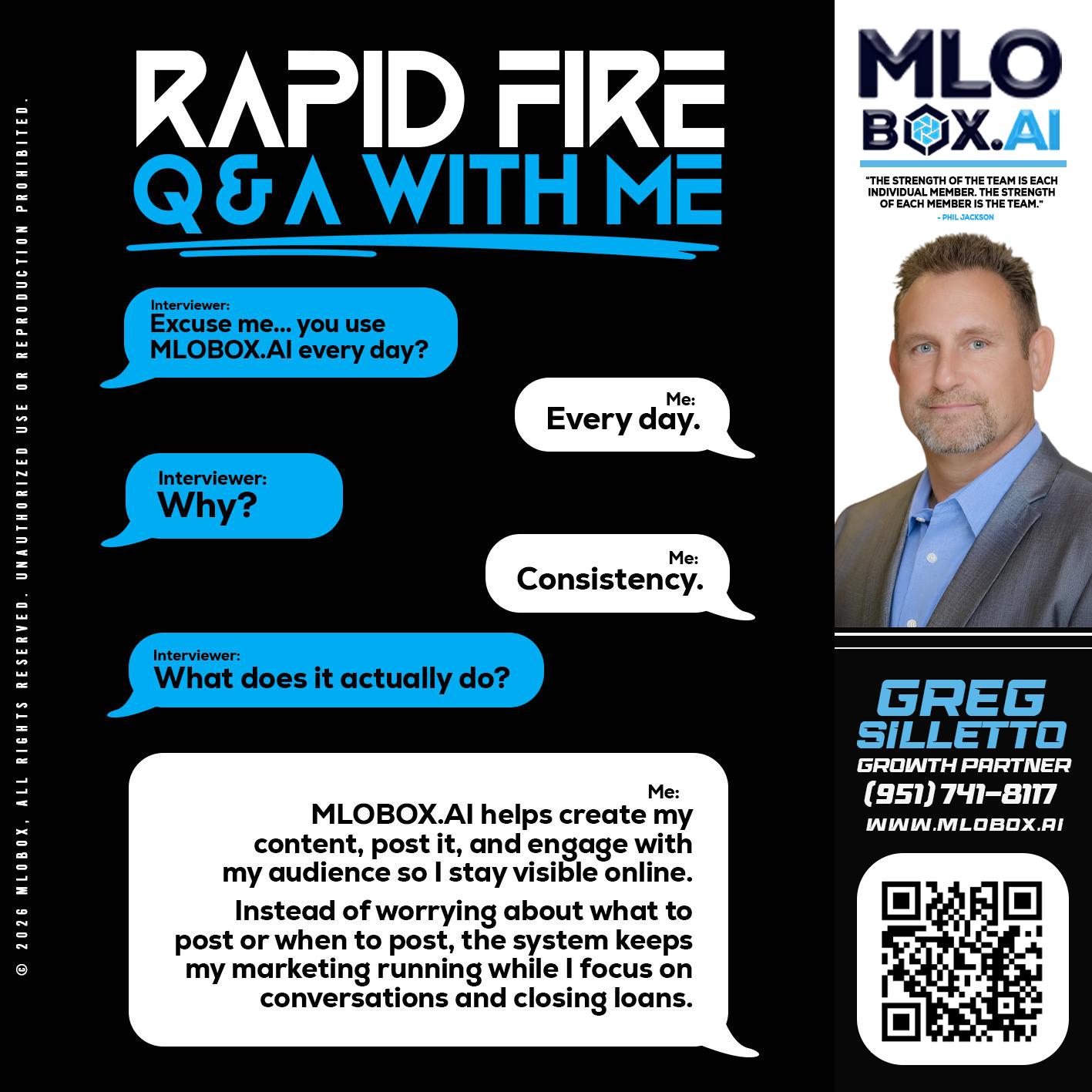 RAPID Q&A - Greg Silletto -Business Development Manager