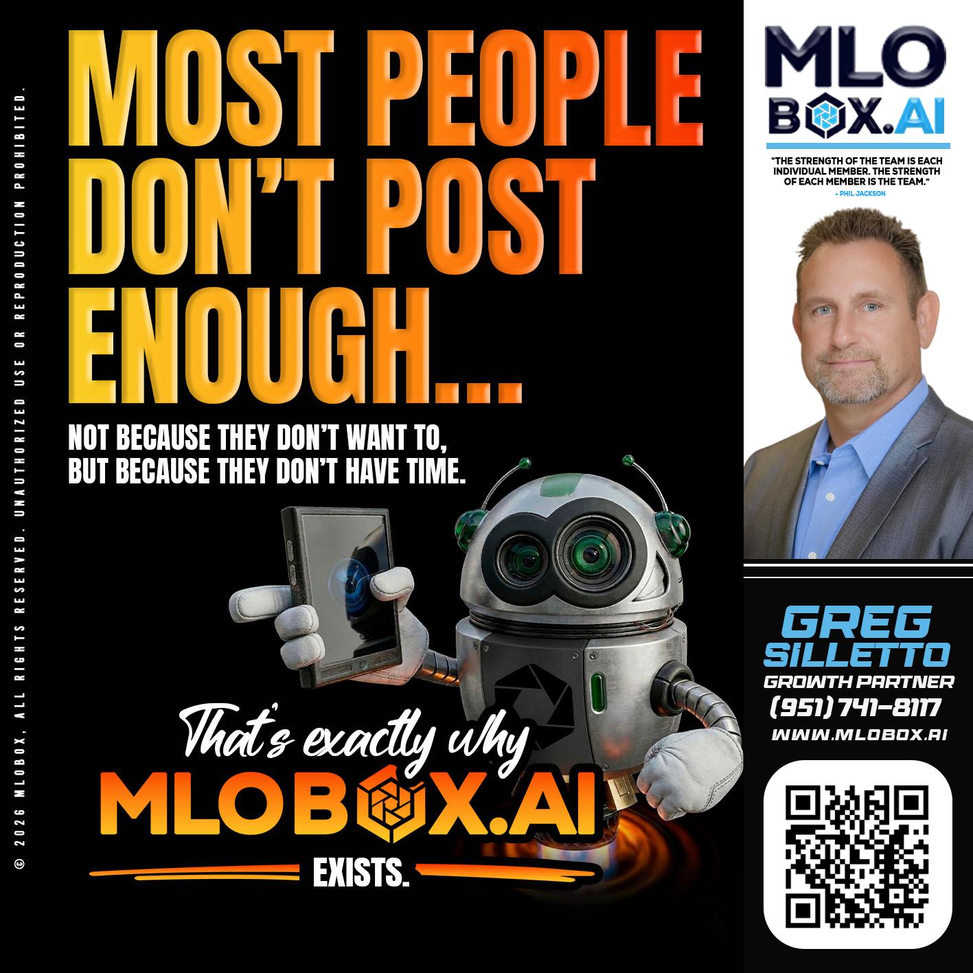 most people - Greg Silletto -Business Development Manager