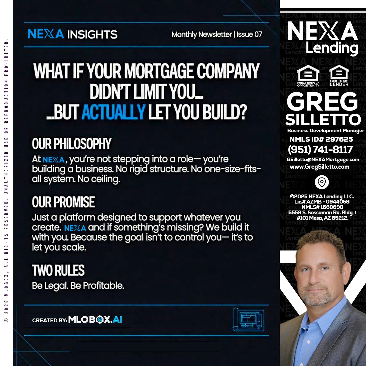 NEXA INSIGHTS - Greg Silletto -Business Development Manager