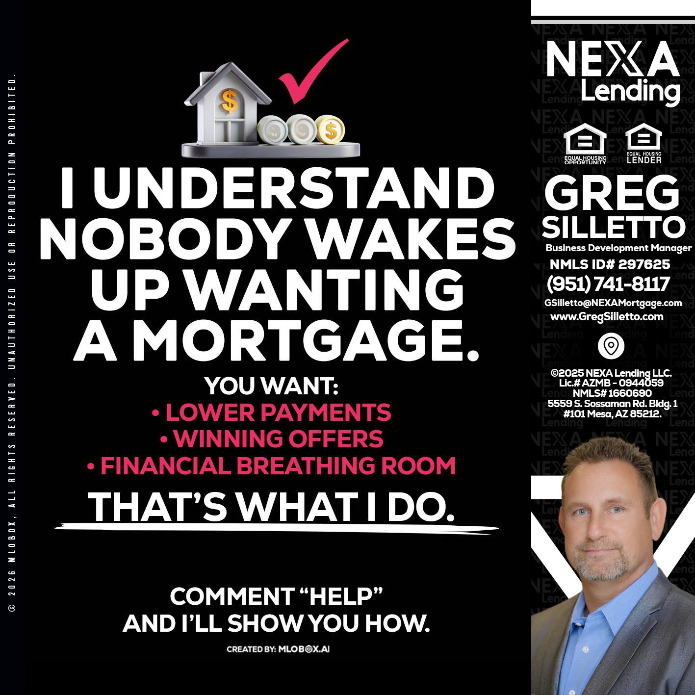 I UNDERSTAND - Greg Silletto -Business Development Manager