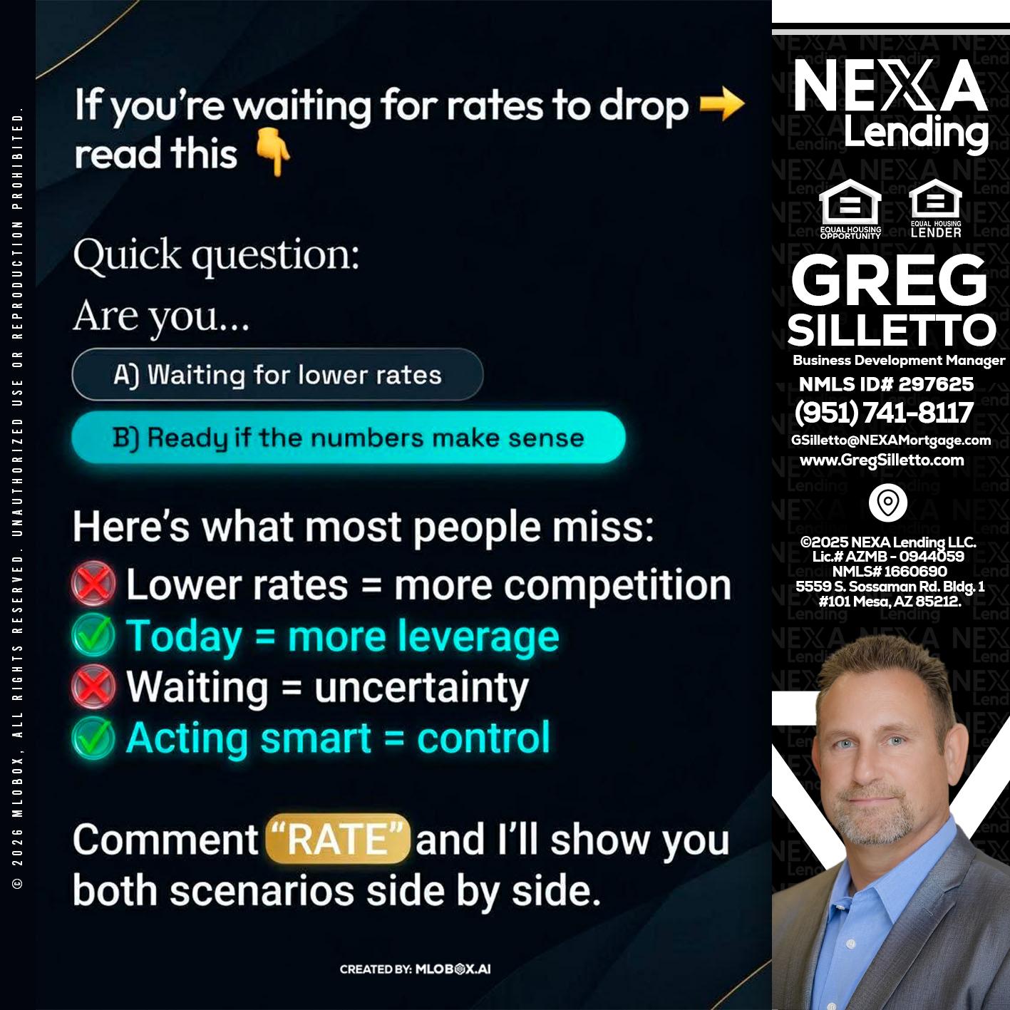 IF YOU ARE - Greg Silletto -Business Development Manager