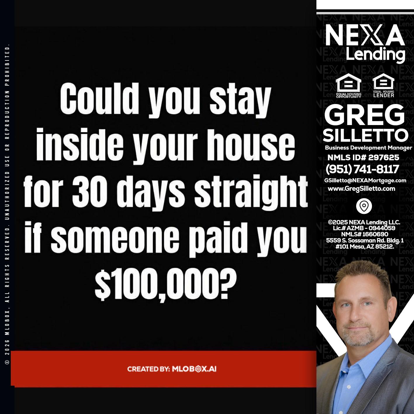 COULD YOU STAY - Greg Silletto -Business Development Manager