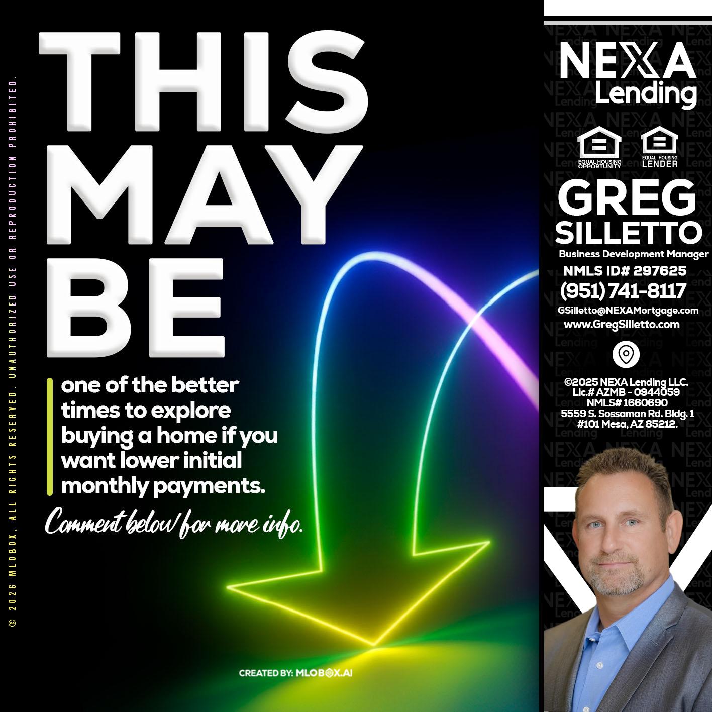 THIS MAY BE - Greg Silletto -Business Development Manager