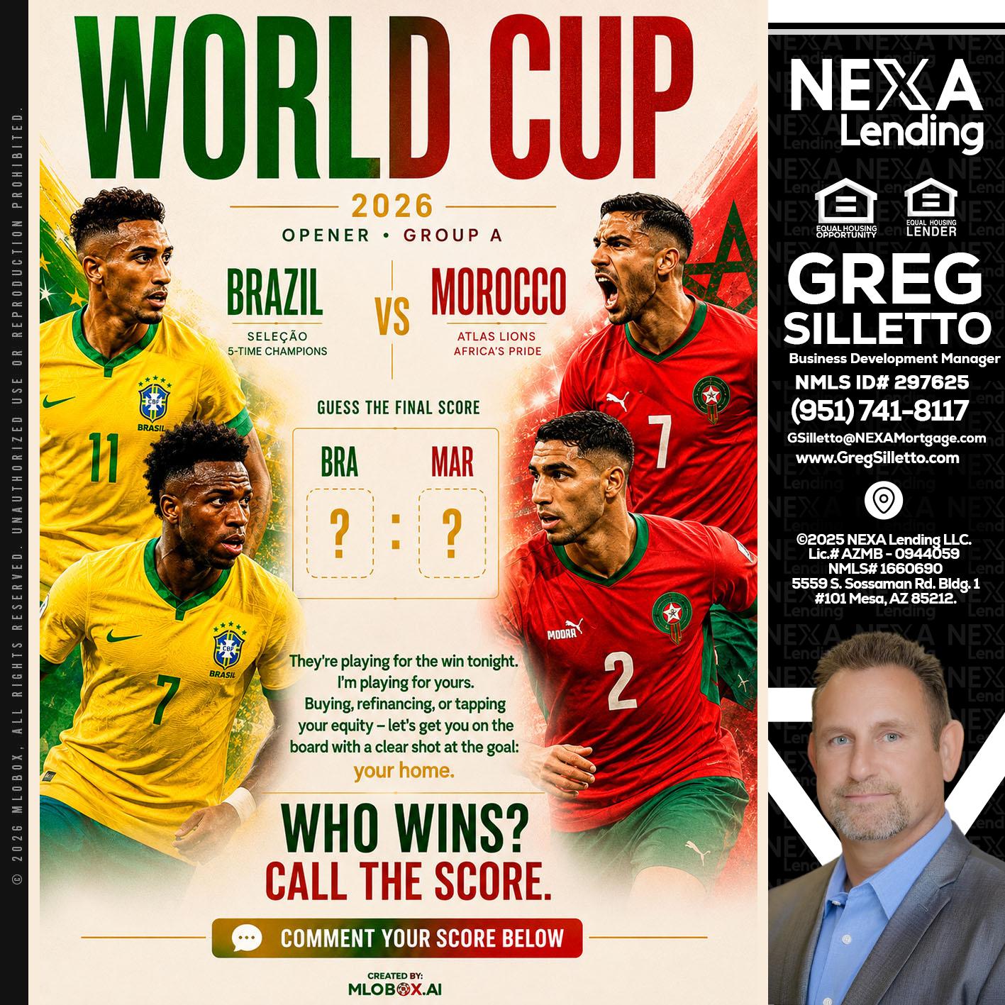 WORLD CUP - Greg Silletto -Business Development Manager