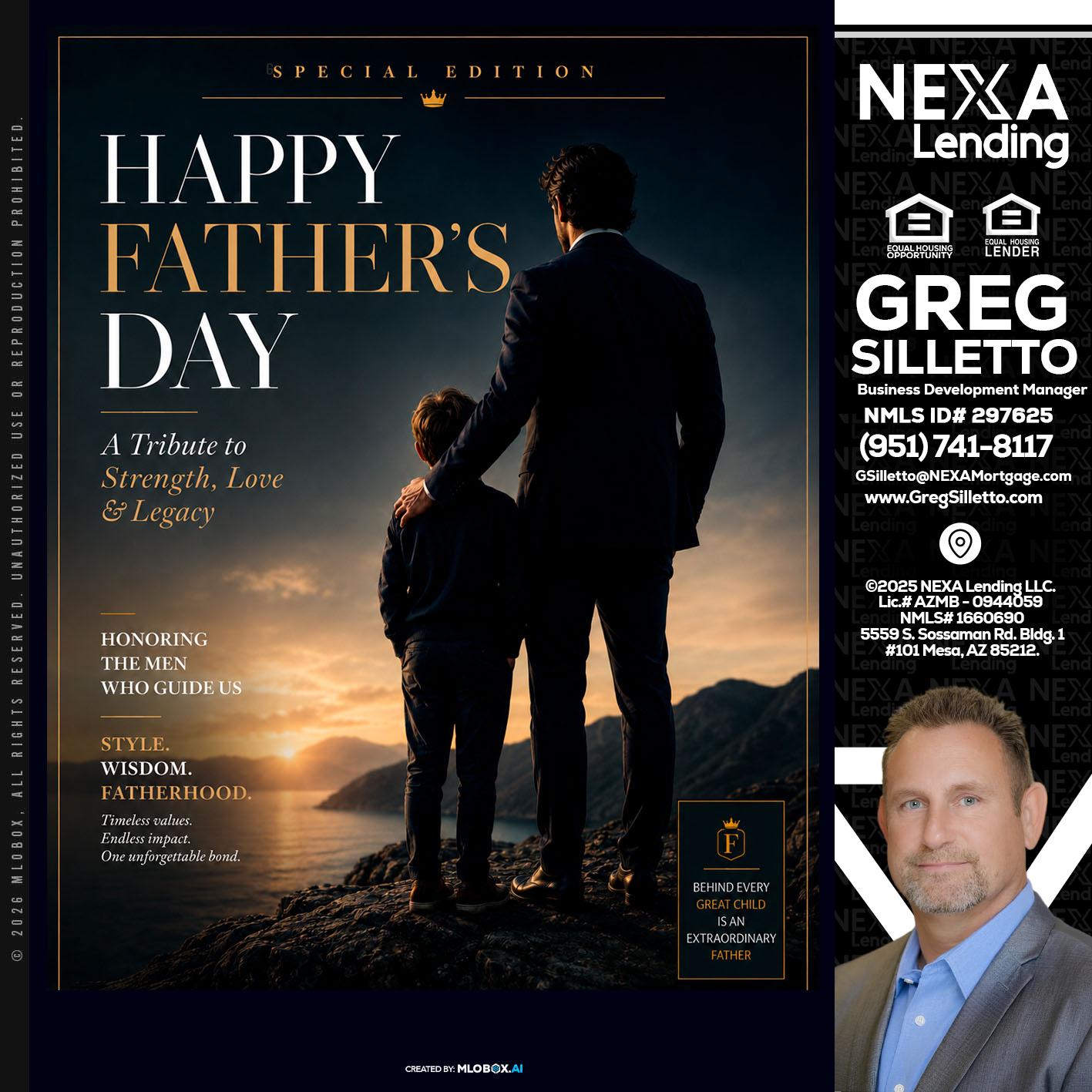 HAPPY FATHERS DAY - Greg Silletto -Business Development Manager