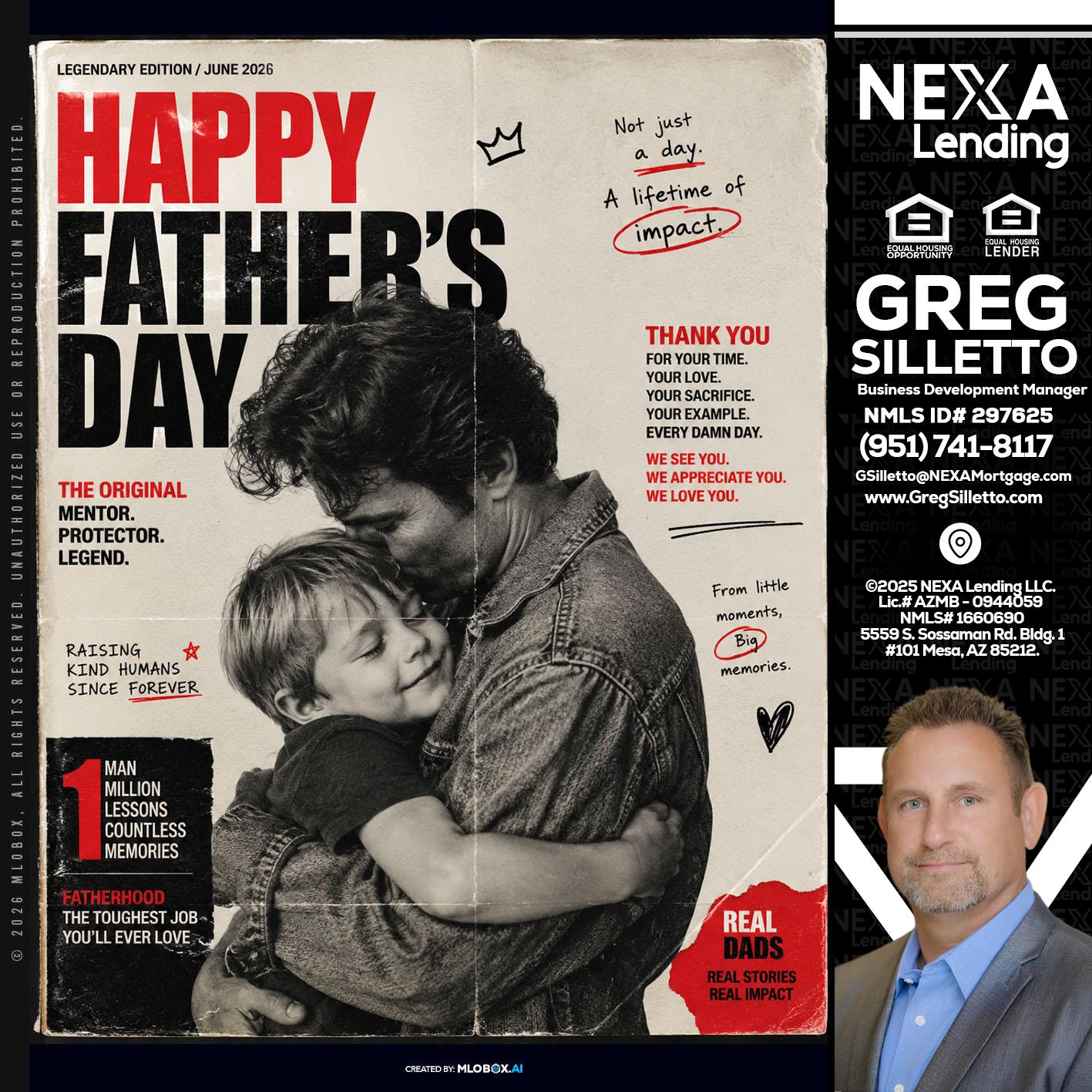 HAPPY FATHERS DAY - Greg Silletto -Business Development Manager