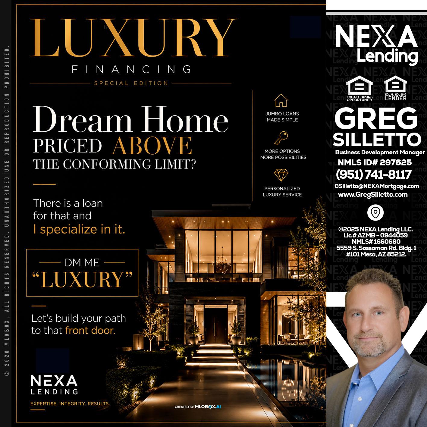 LUXURY - Greg Silletto -Business Development Manager