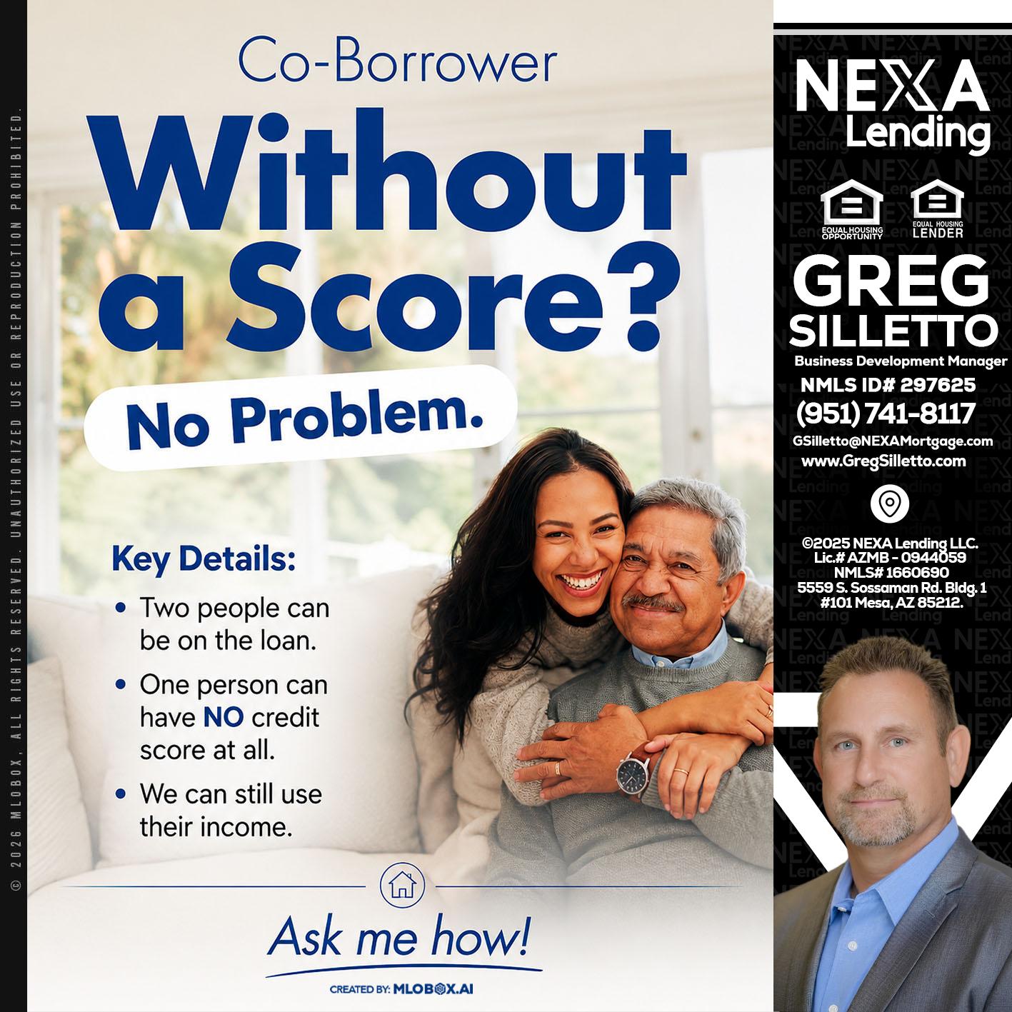 WITHOUT SCORE? - Greg Silletto -Business Development Manager
