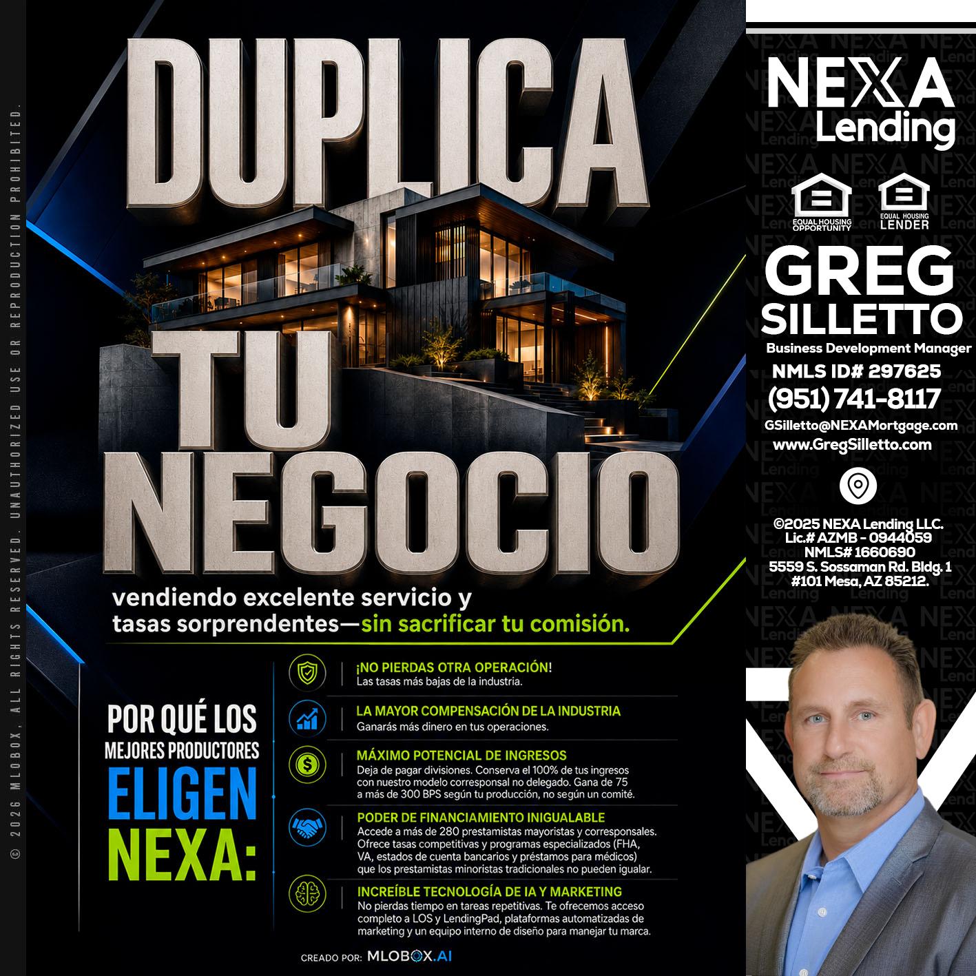 DUPLICA TU NEGOCIO - Greg Silletto -Business Development Manager