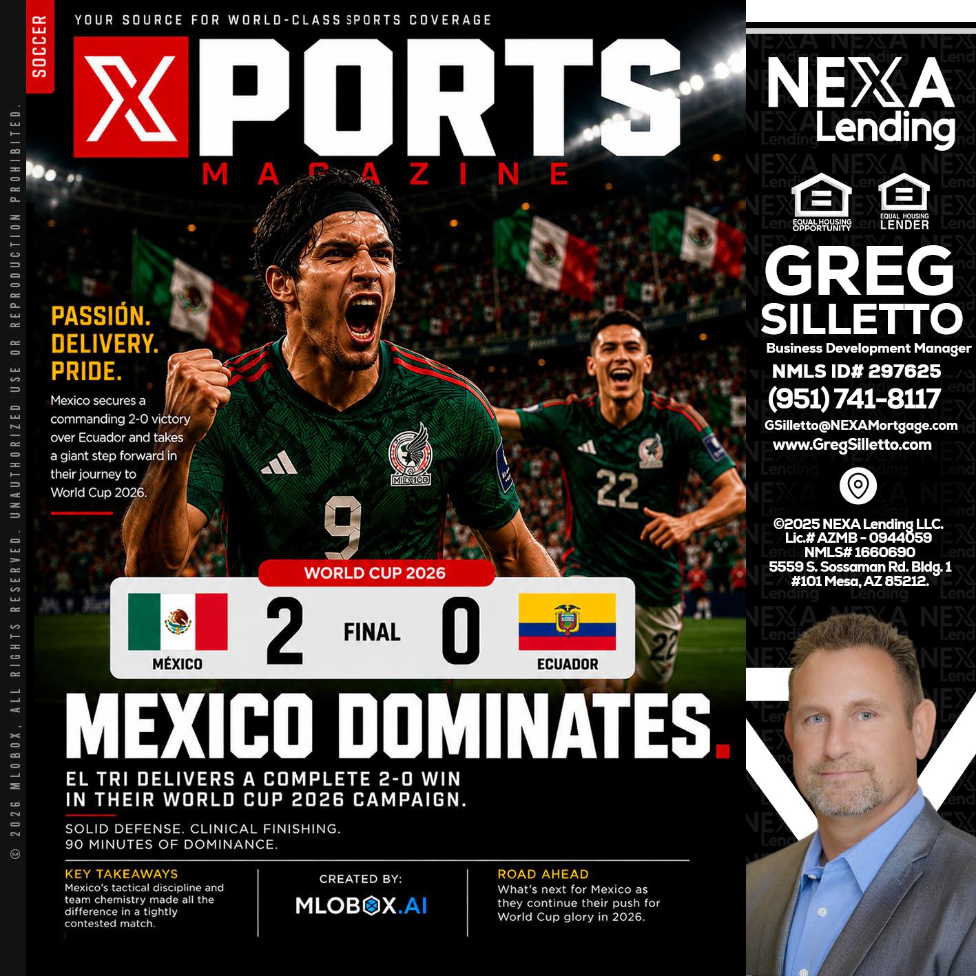 XPORTS MEX 2-0 ECUADOR - Greg Silletto -Business Development Manager