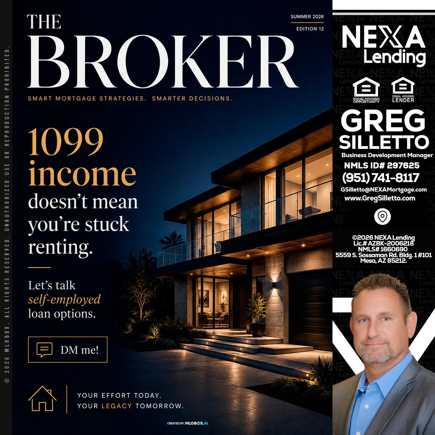 THE BROKER - Greg Silletto -Business Development Manager