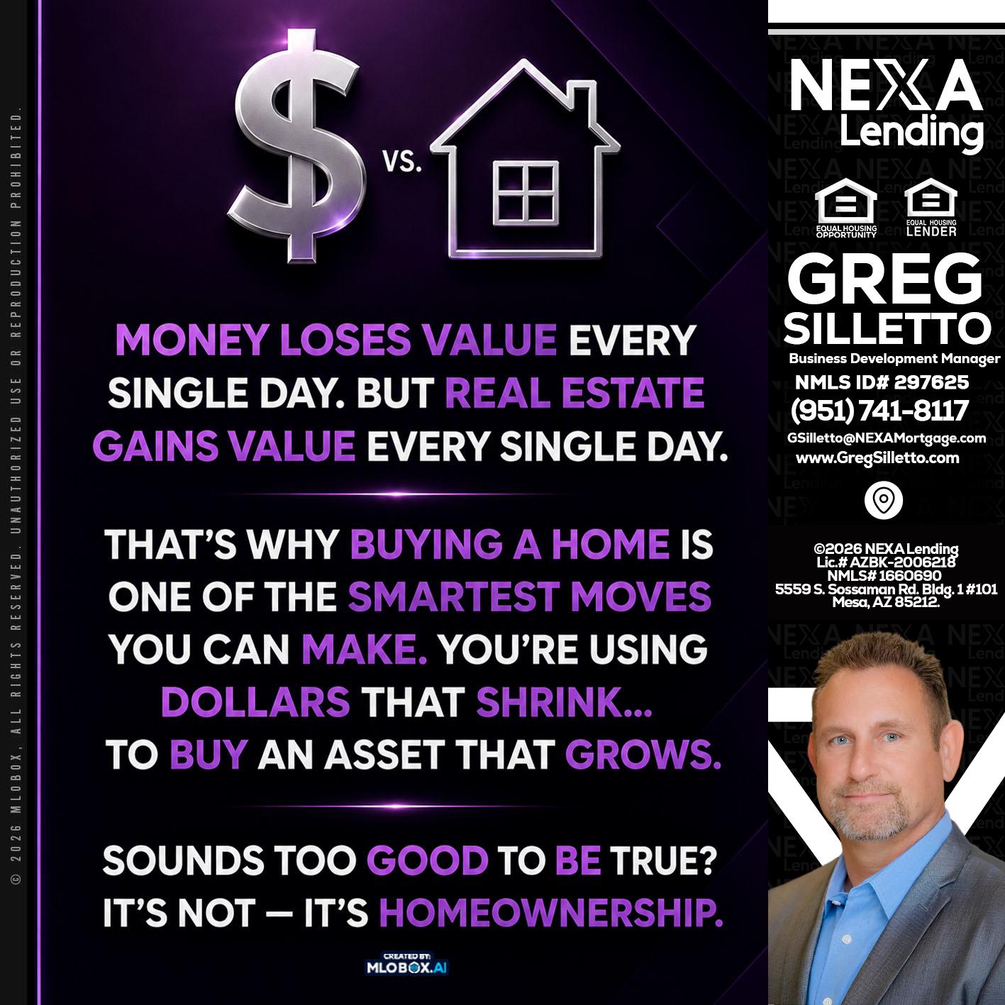 MONEY LOSES - Greg Silletto -Business Development Manager
