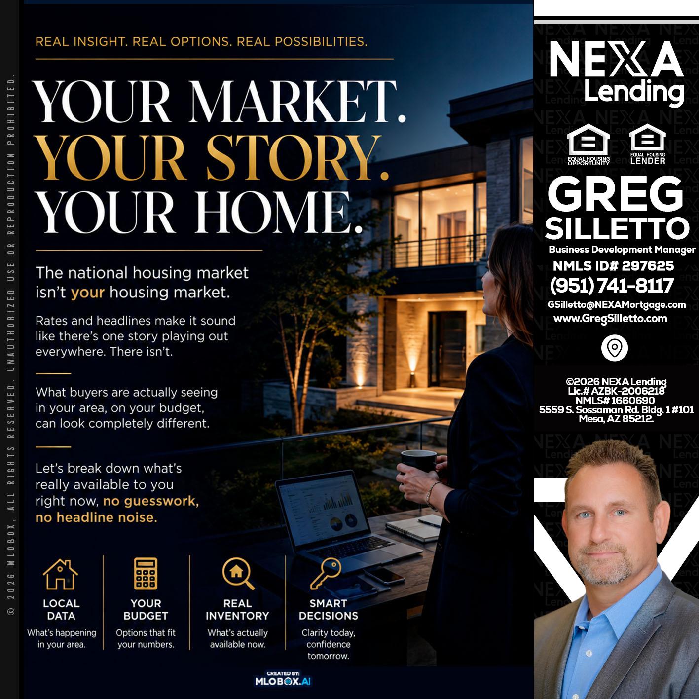your market - Greg Silletto -Business Development Manager