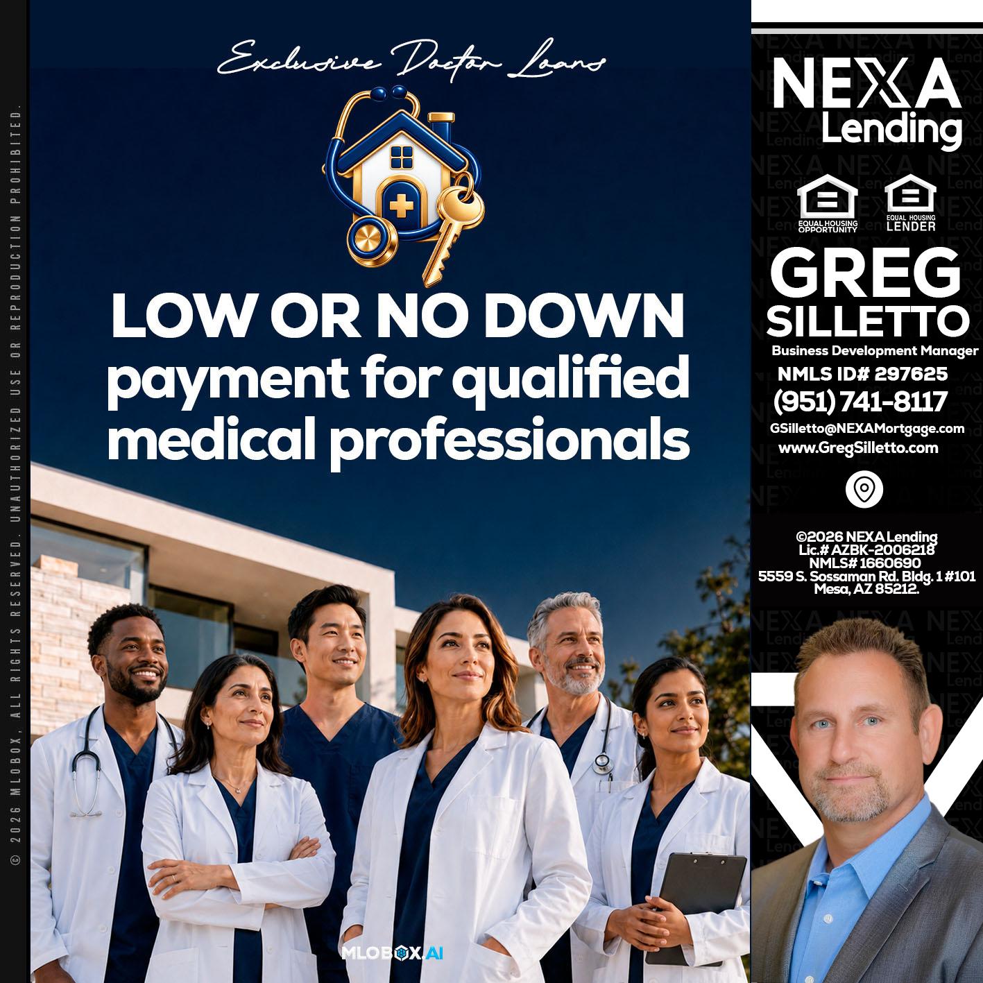 DOCTOR LOANS - Greg Silletto -Business Development Manager