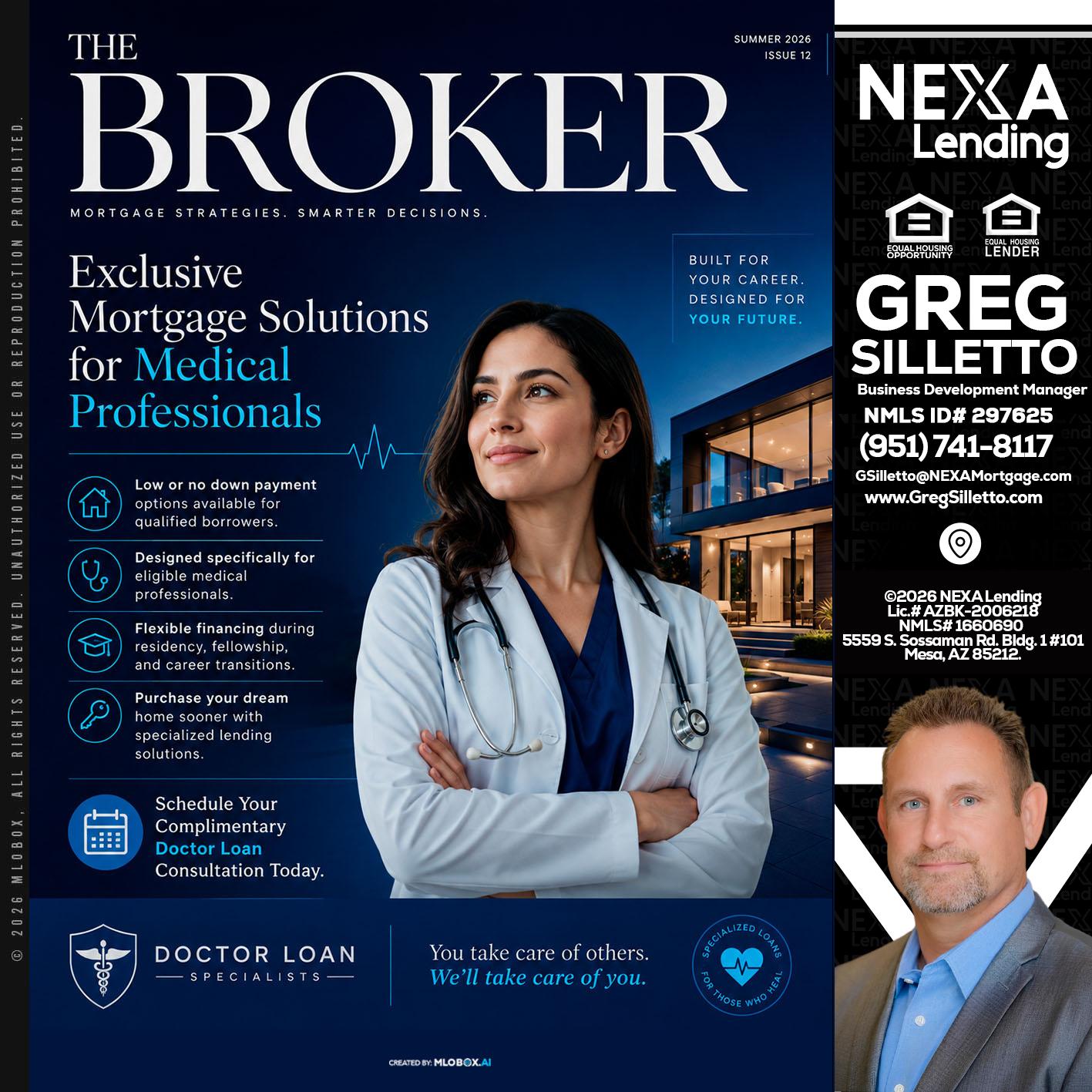 THE BROKER - Greg Silletto -Business Development Manager