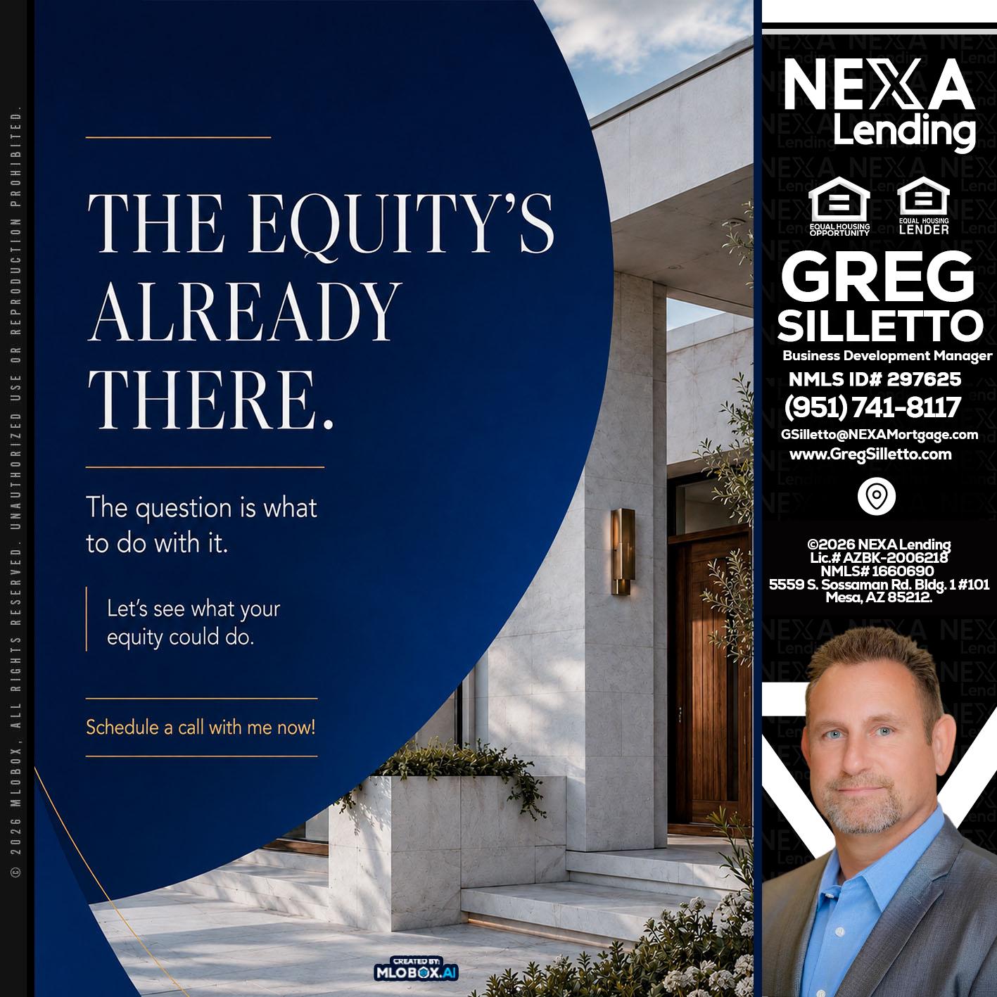 the equity's - Greg Silletto -Business Development Manager