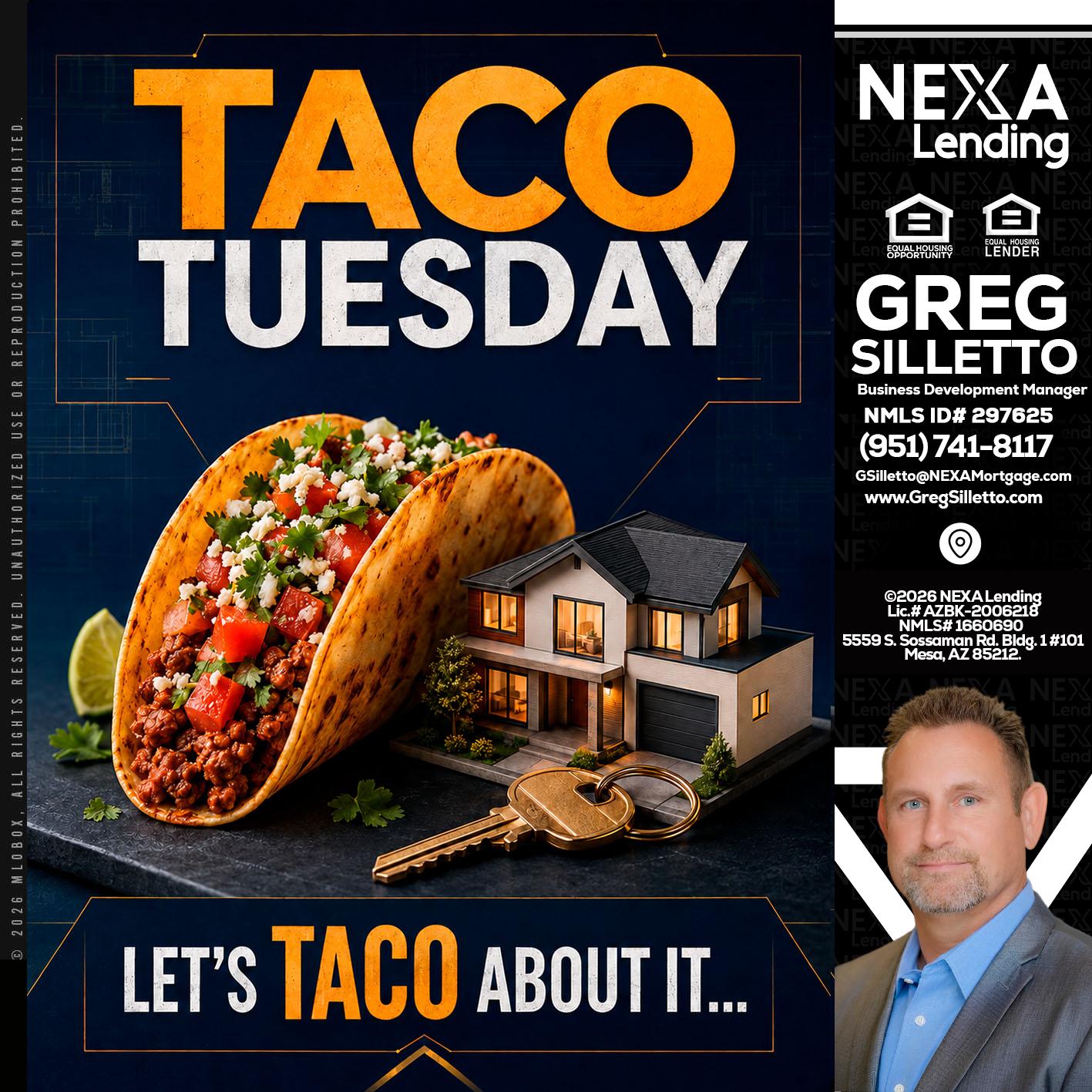TACO TUESDAY - Greg Silletto -Business Development Manager