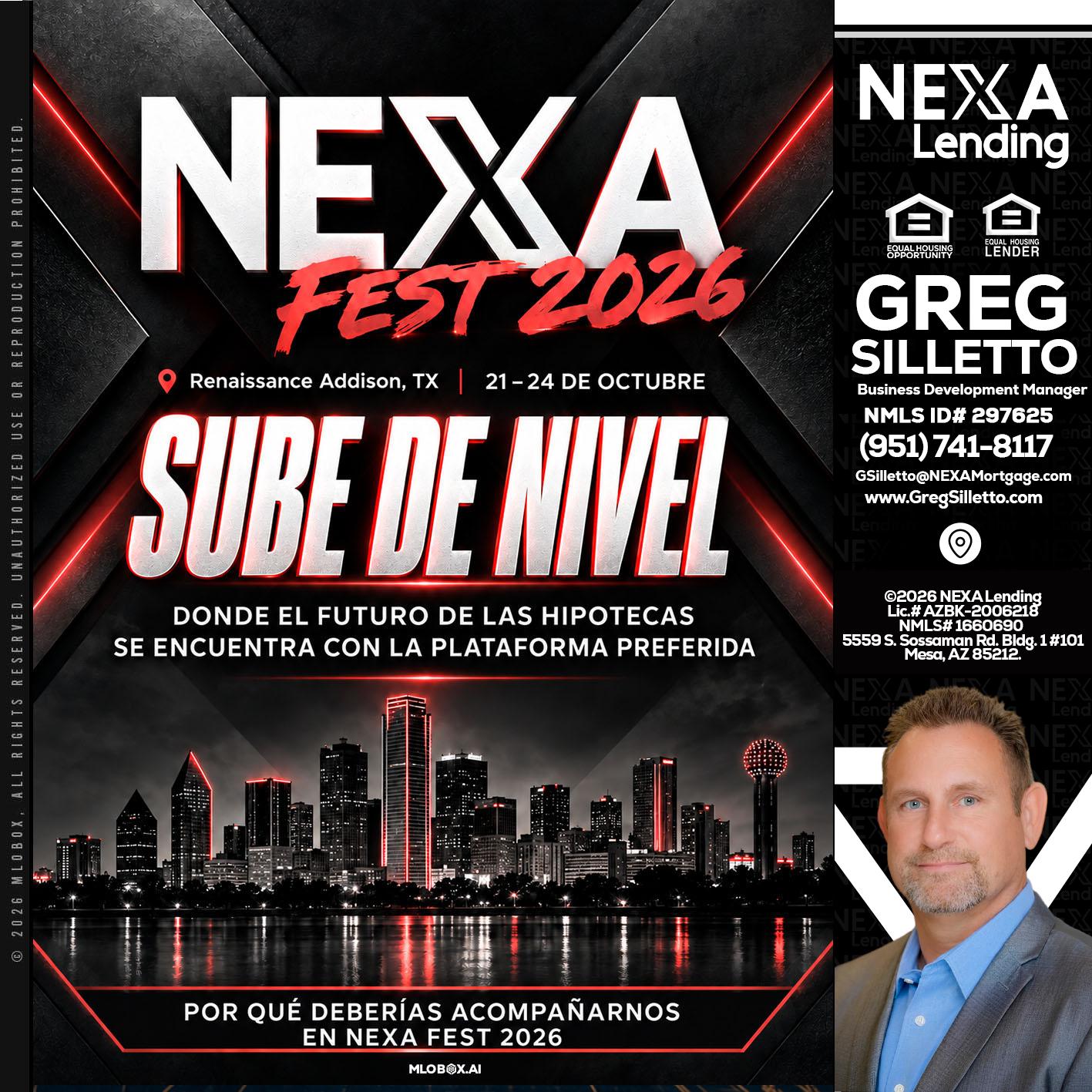 NEXA fest 2026 - Greg Silletto -Business Development Manager