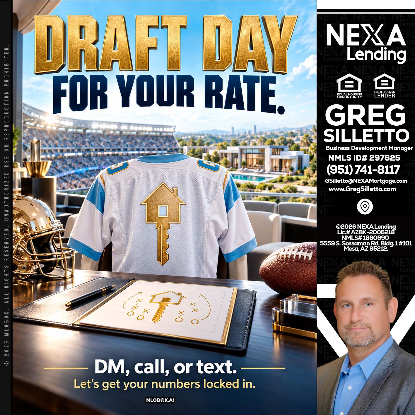DRAFT DAY - Greg Silletto -Business Development Manager