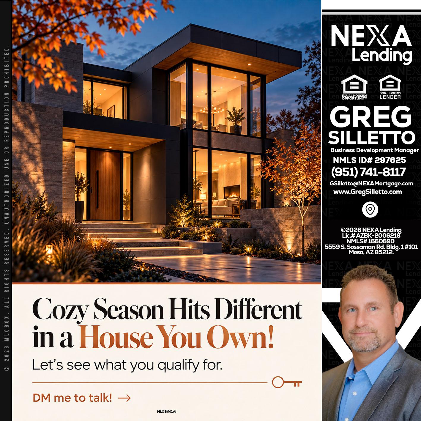 COZY SEASON - Greg Silletto -Business Development Manager